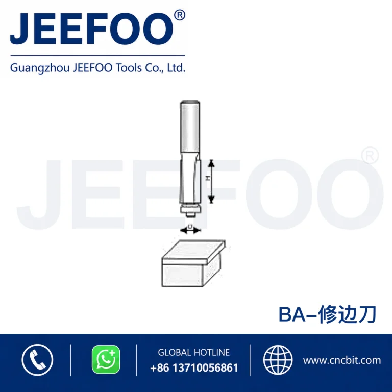 BA Bearing Guided Trimming Cutter schematic product image