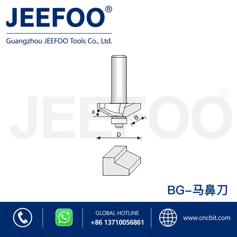 BG Bearing Guided Trimming Cutter schematic product image