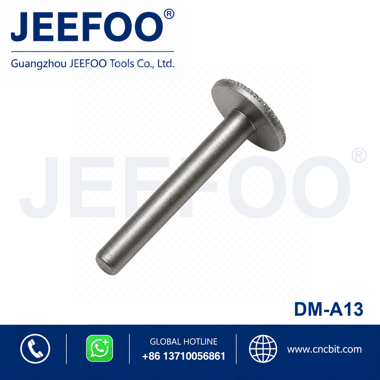8mm Shank 120 Degree x22mm Brazed Diamond Conical Bit