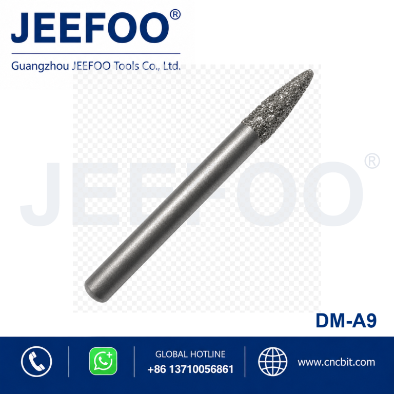 6mm Shank Deep Relief 20 Degree Brazed Diamond Bit