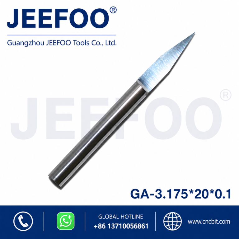 3.175*20degree*0.1 cnc flat bottom engraving bits for acrylic , ABS,wood,double plate