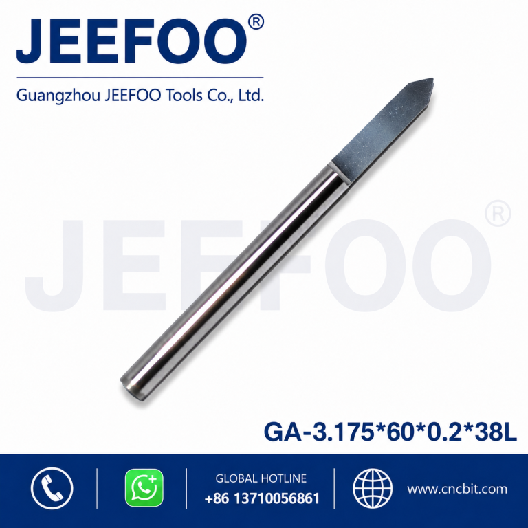 3.175*60degree*0.2*38L Flat Bottom Wood Engraving Router Bits, Sharp Solid Carbide Tool on 3D Woodworking Relief Machining