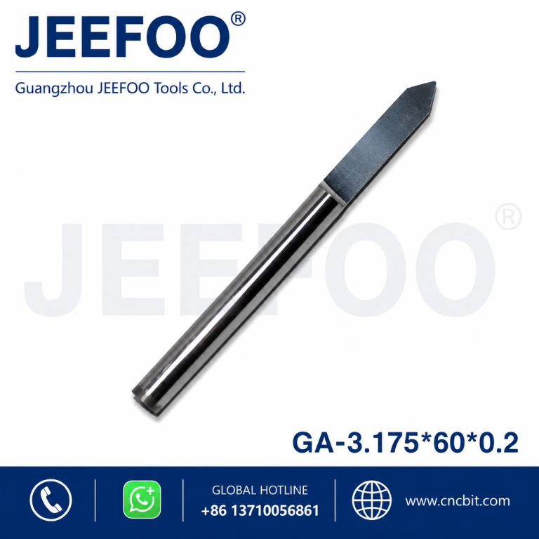 3.175*60degree*0.2 Flat Bottom Wood Engraving Router Bits, Sharp Solid Carbide Tool on 3D Woodworking Relief Machining