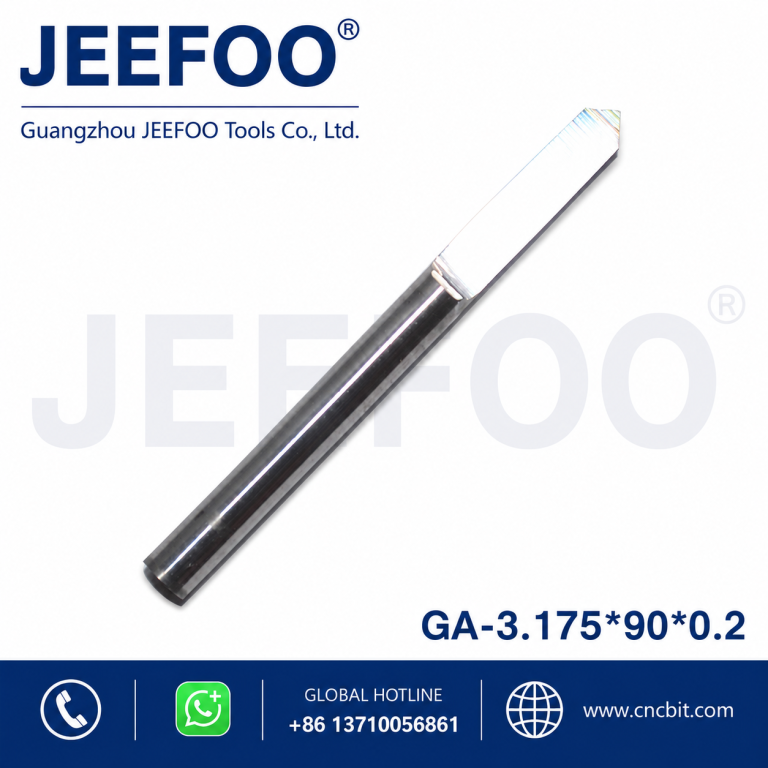 3.175*90degree*0.2Flat Bottom Wood Engraving Router Bits, Sharp Solid Carbide Tool on 3D Woodworking Relief Machining