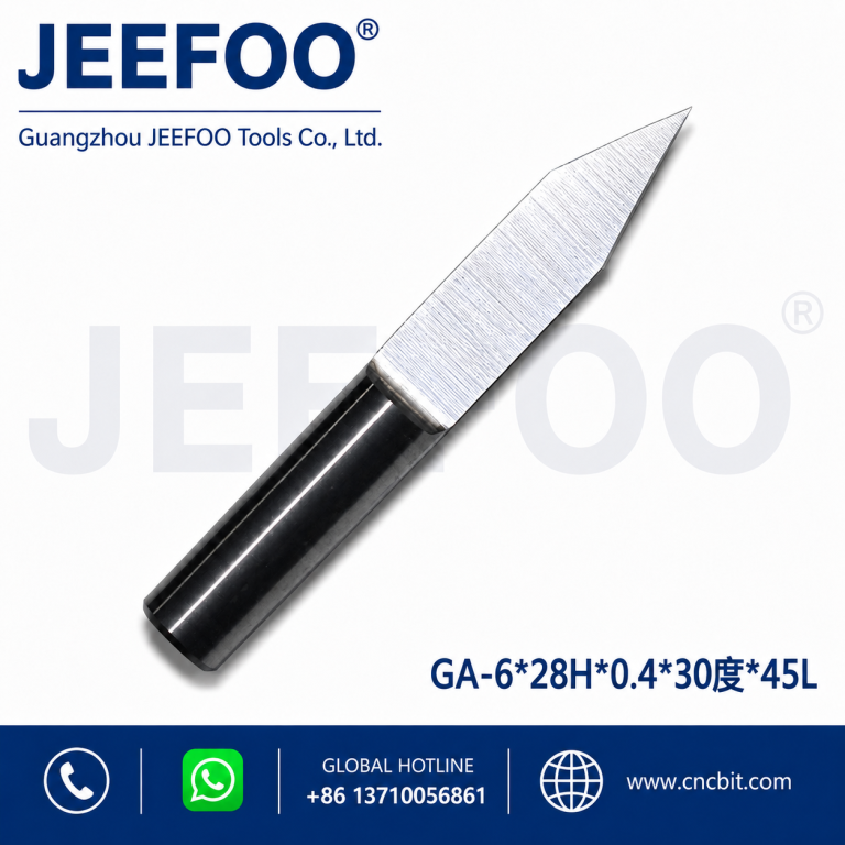 6*30degree*0.4*28H*45L Flat Bottom Wood Engraving Router Bits, Sharp Solid Carbide Tool on 3D Woodworking Relief Machining