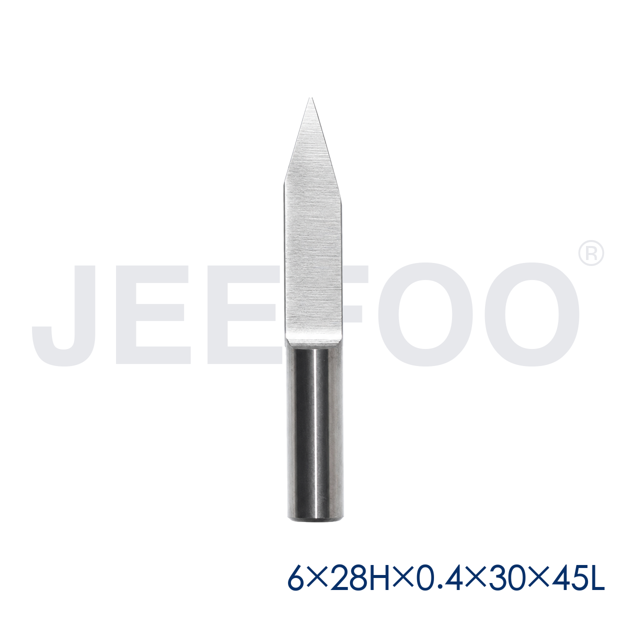 Flat Bottom Engraving Bits GA 6 x 28H x 0.4 x 30 degree x 45L A