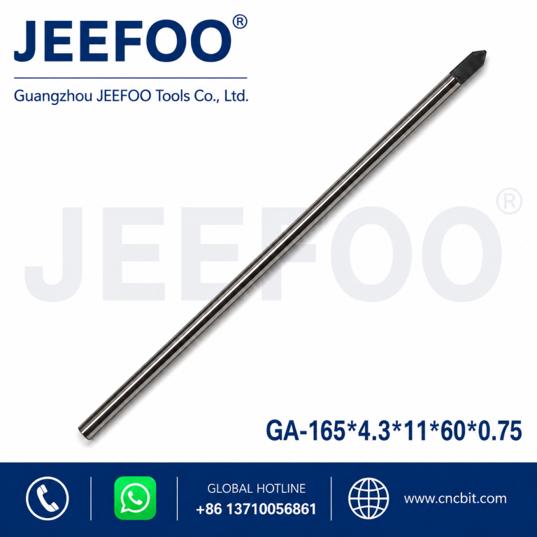 165 * 4.3 * 11 * 60 * 0.75 Sold carbide flat bottom engraving / PCB Carving Cutters / Long Cutting Blade – Best CNC Tool