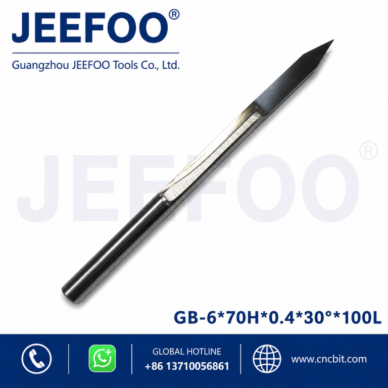 6x100Lx70Hx0.4x30 Best Precision Long Cel Flat Bottom Engraving Bit for Deep CNC Relief Carving