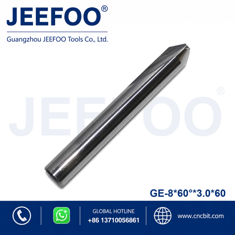 8x60x3.0x60 Solid Carbide Double Flute Straight Taper Flat End Mill