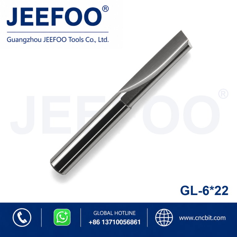 6×22 One Straight Flute Bits for CNC Router Engraving