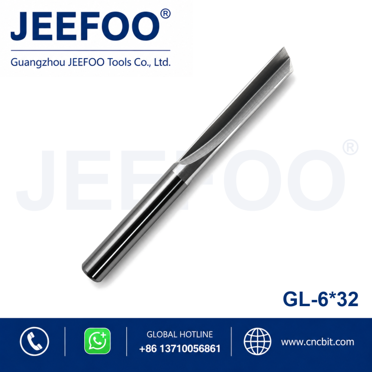 6×32 One Straight Flute Bits for CNC Router Engraving