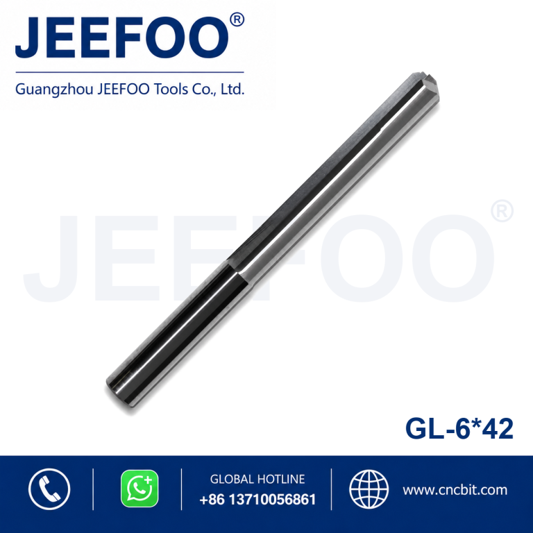 6×42 One Straight Flute Bits for CNC Router Engraving