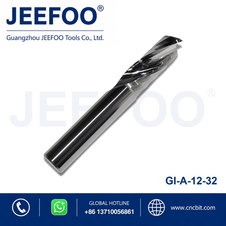 12×32 Industrial Grade One Edge Spiral Carbide End Mill CNC Router Bits for Cutting of wood plastic aluminum parts