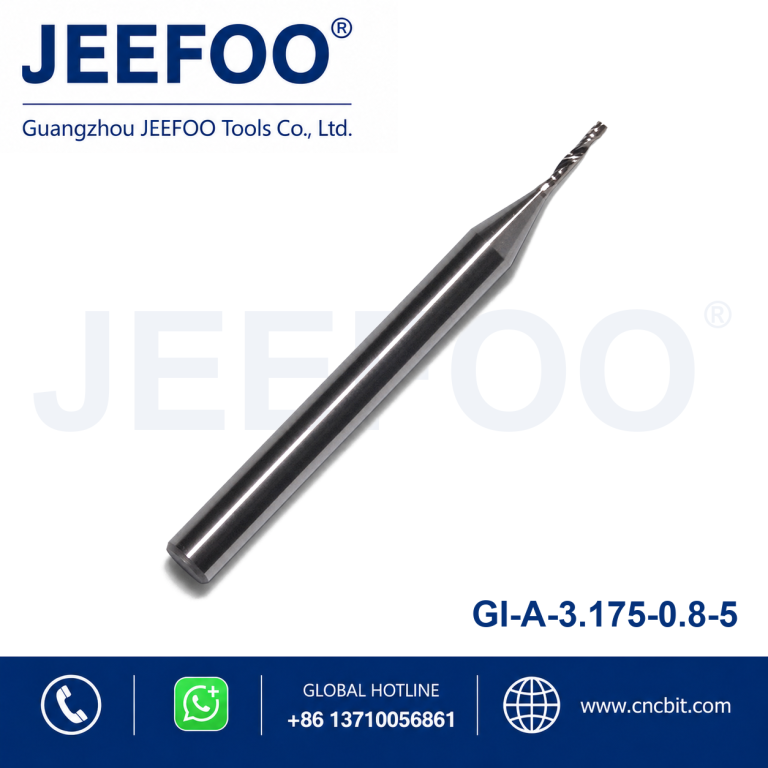 3.175×0.8×5 Milling Cutter Carbide Tungsten Down Cut One Flute Spiral Bits Engrave CNC Router Bits Tool End Mill