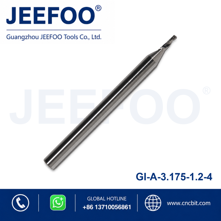 3.175×1.2×4 CNC Wood Router Bits O Flute Spiral End Mill Single Flute Milling Cutter