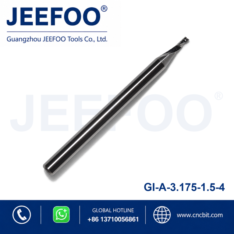 3.175×1.5×4 One Spiral Flute Bits Tungsten Carbide End Mill Engraving Tool Bits Wood Router Bits Cutting Tool