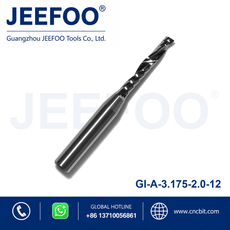 Spiral flute drill bit on display