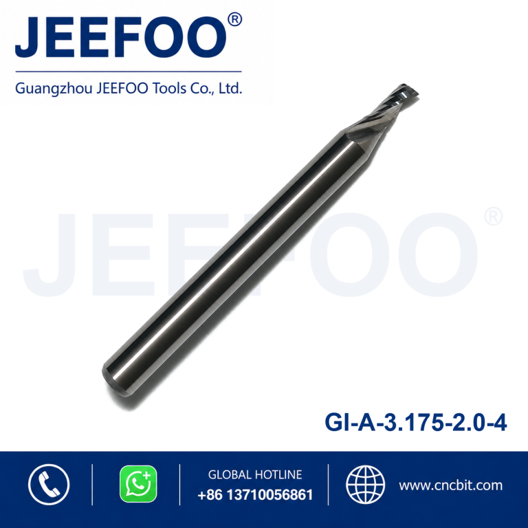 3.175×2.0x4 Solid carbide One Flute Spiral Bits for cnc machine, CNC Milling Cutters, CNC Router Bit, Acrylic Tools