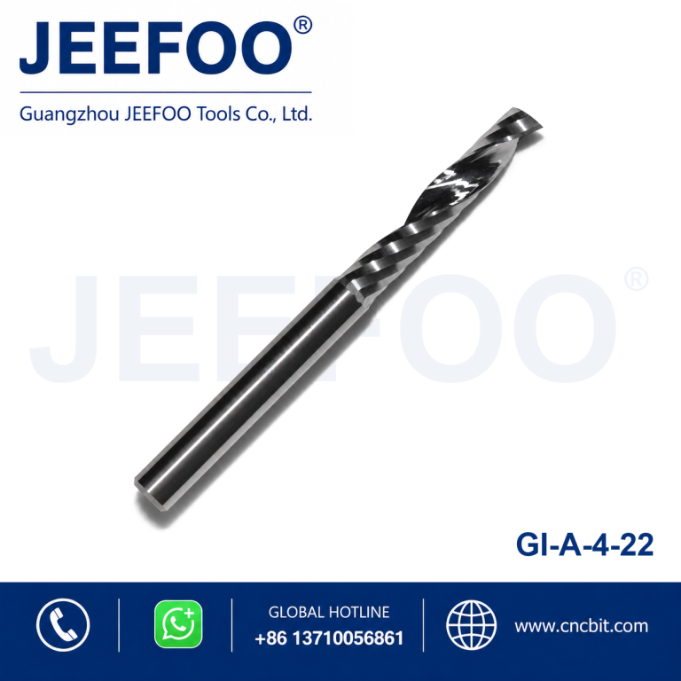4×22 one flute bits cutting cnc router bits,cnc cutter /cnc tools,for Acrylic,PVC,end mill