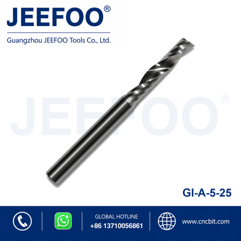5×25 Tungsten Steel Single Flute Carbide End Mill Sharp Cutting Wood Cutter with ODM & OEM Support