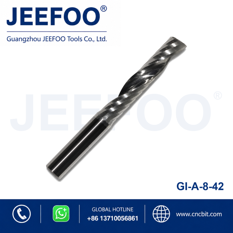 Spiral flute drill bit on display