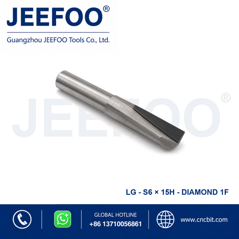 6x15 PCD PCD Straight Bit for Aluminum for aluminum machining
