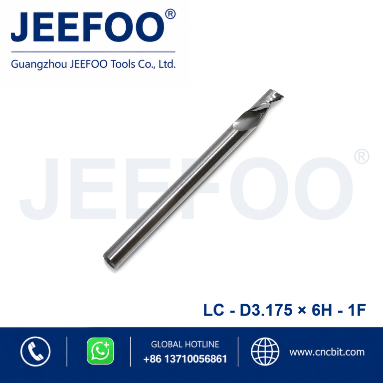 3.175×6 Single Flute Aluminum End Mill for CNC Engraving