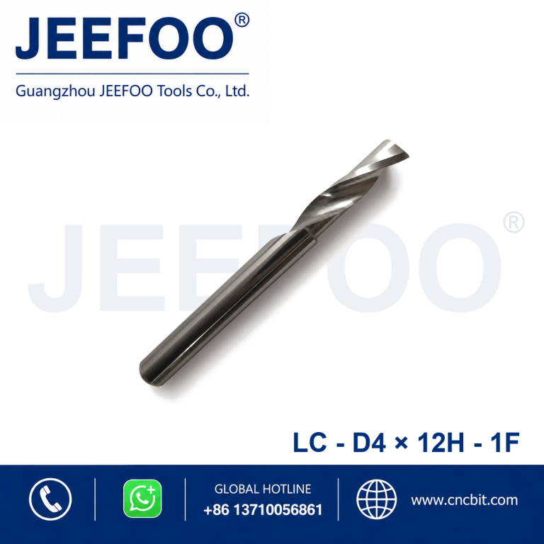 4×12 Single Flute Aluminum End Mill for Fast Chip Removal