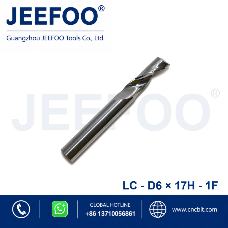 6×17 Single Flute Aluminum End Mill for Efficient Chip Removal