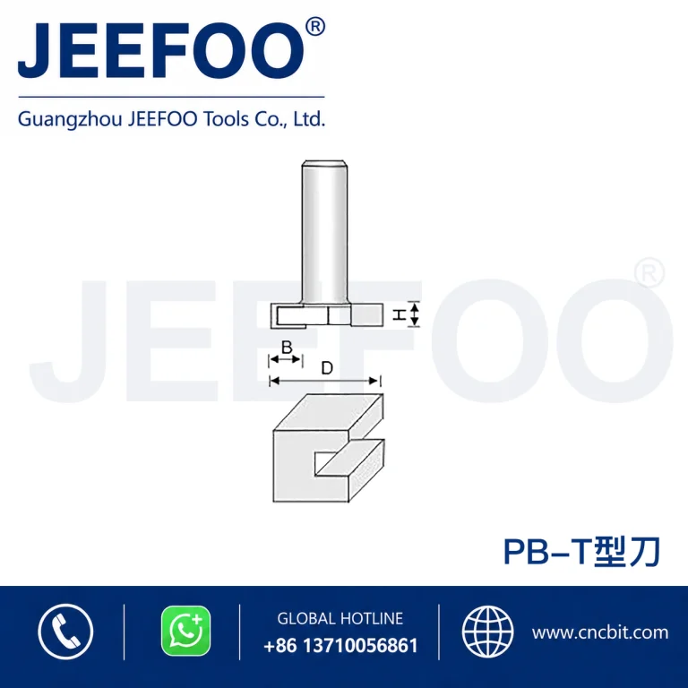 PB T-Type Tenon Cutter schematic product image