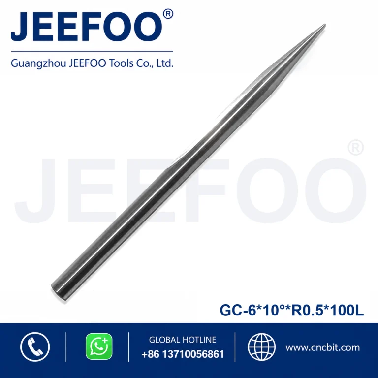6x10xR0.5x100L Micro Grain Carbide Two Flute Taper Ball End Mill