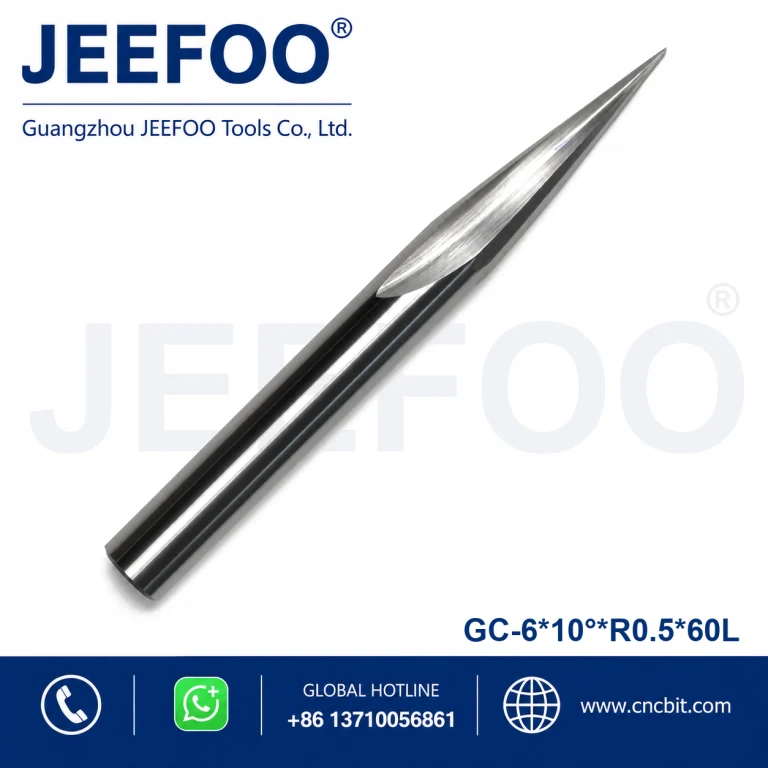 6x10xR0.5x60L Solid Carbide Taper Ball Nose Bit and CNC Cutter Taper Ball End Mill