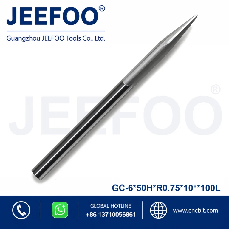6x50HxR0.75x10x100L Taper Ball End Mill for Rosewood and Hardwood