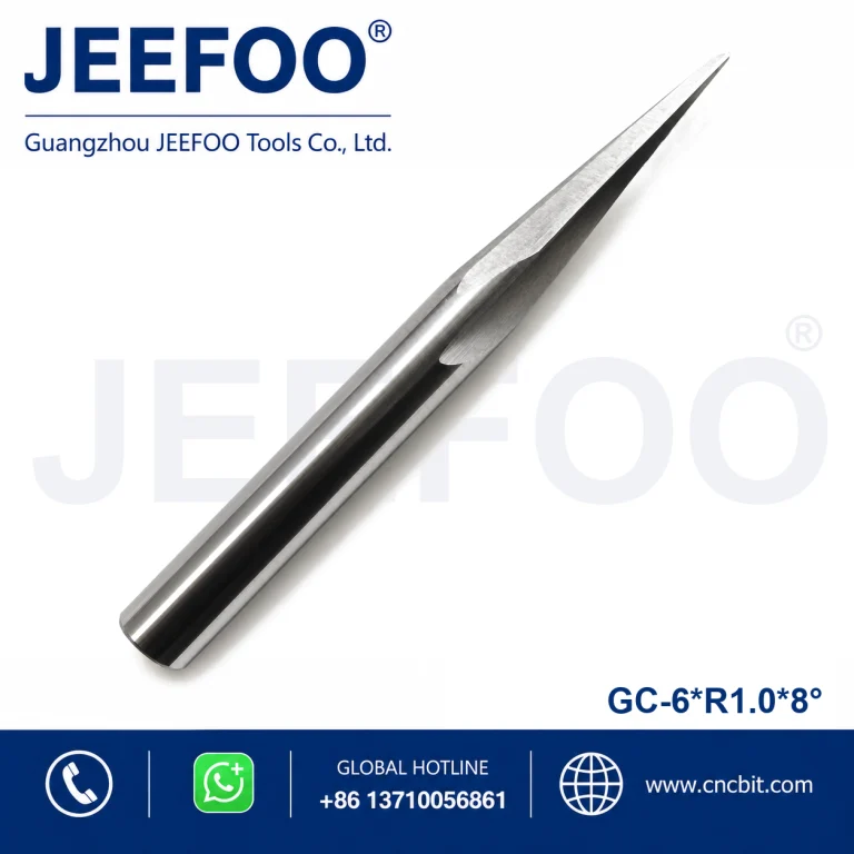 6x30HxR1.0x8x60L Two Flute Spiral Taper Ball End Mill for CNC Routers