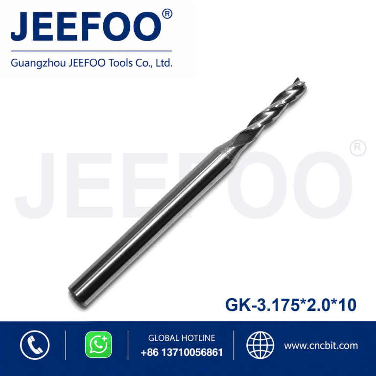 3.175x2.0x10 Three Flute carbide End Mill Cutter CNC Router Bit, Engraving Tool bits, Cutting tools