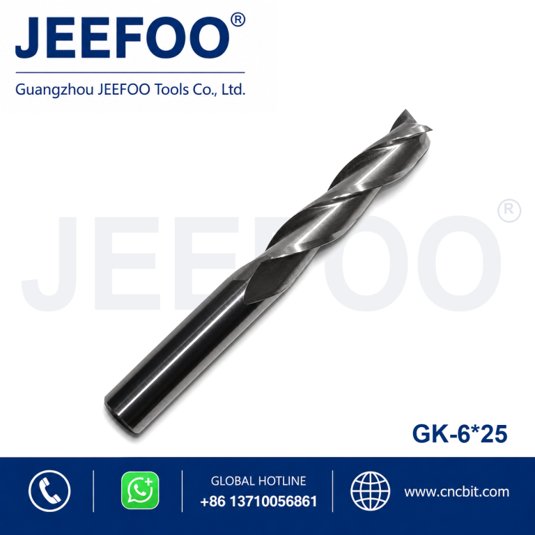 6x25 Three Flute Carbide Cutters and End Mill Tools for CNC Router Machines