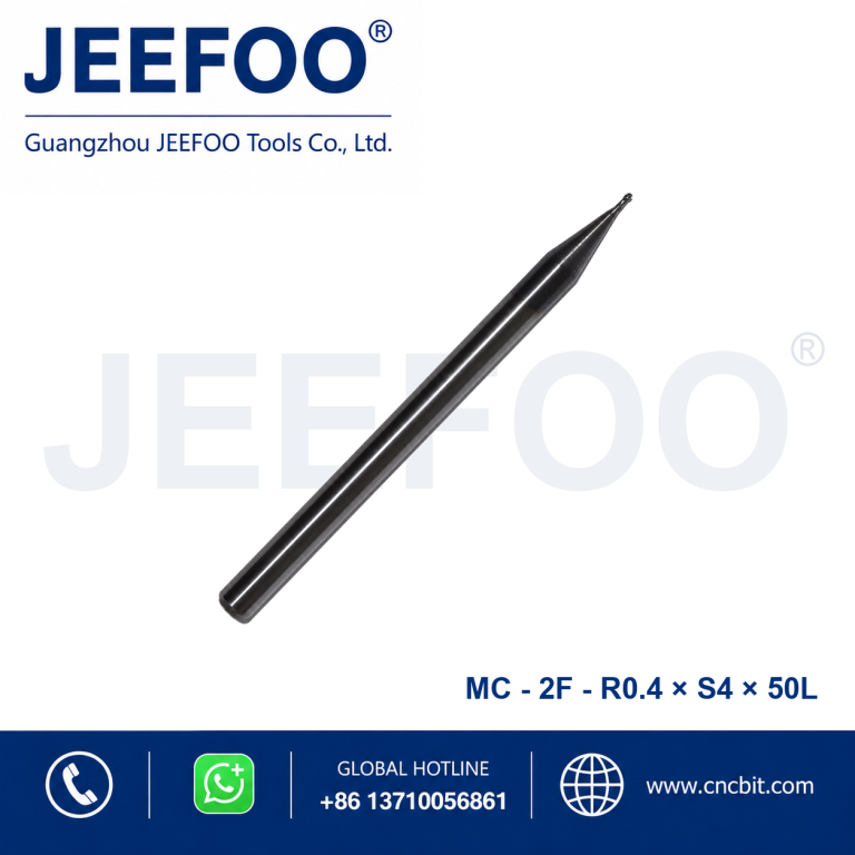 2FxR0.4x4x50L Solid Carbide Ball Nose End Mill for metal machining
