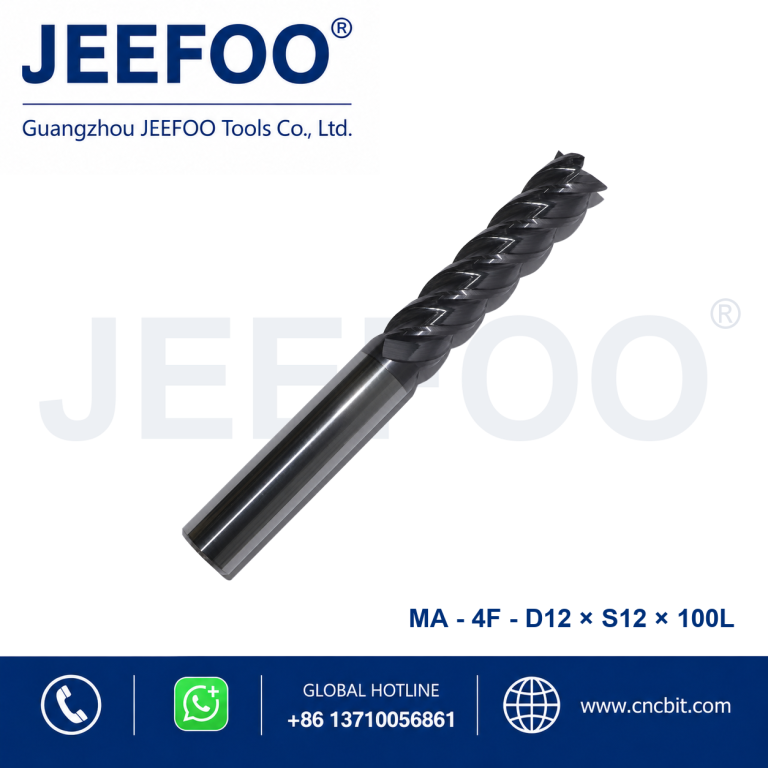 4Fx12x12x100L Solid Carbide Square End Mill for metal machining
