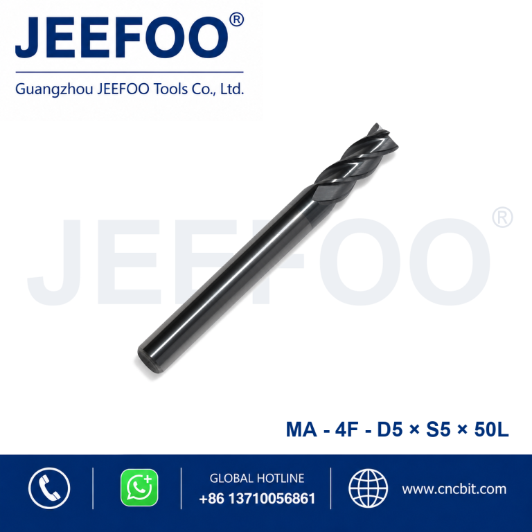 4Fx5x5x50L Solid Carbide Square End Mill for metal machining