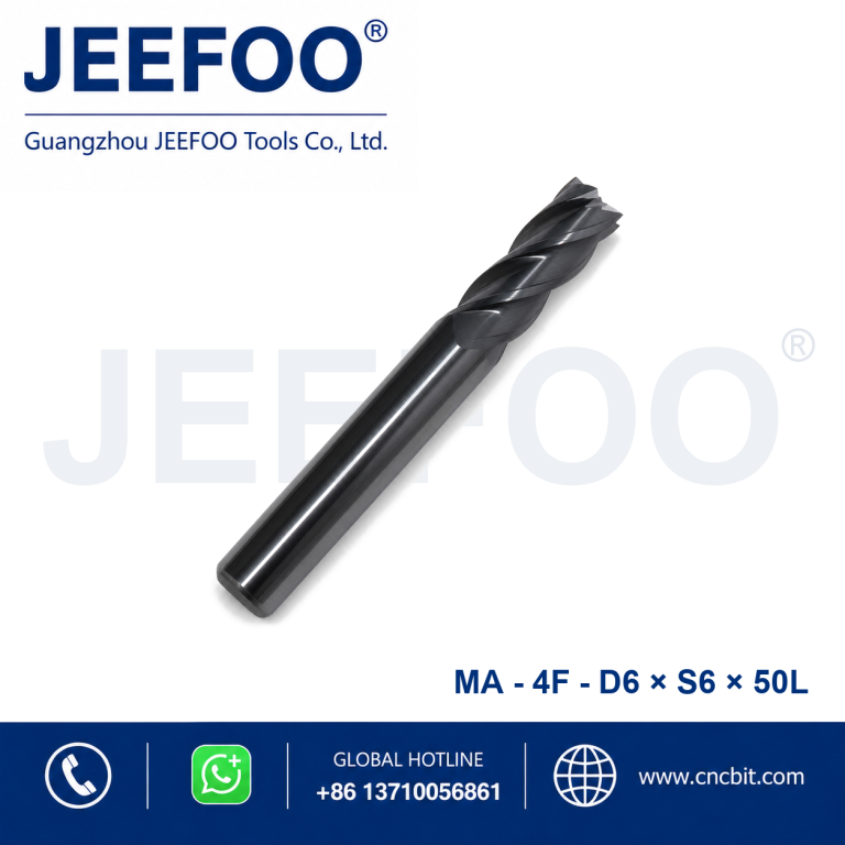 4Fx6x6x50L Solid Carbide Square End Mill for metal machining