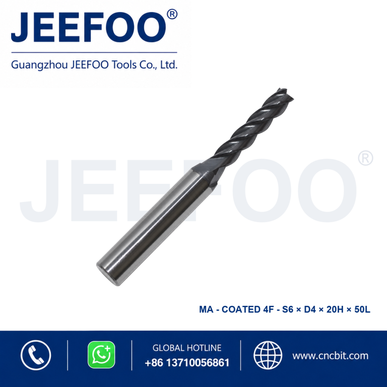 Coatedx6x4x20x50 Solid Carbide Square End Mill for metal machining
