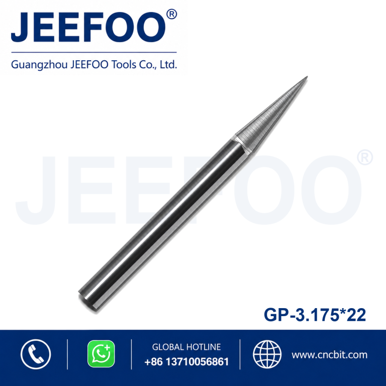 3.175×22 Two Straight Flute Ball Bits for CNC Wood Carving