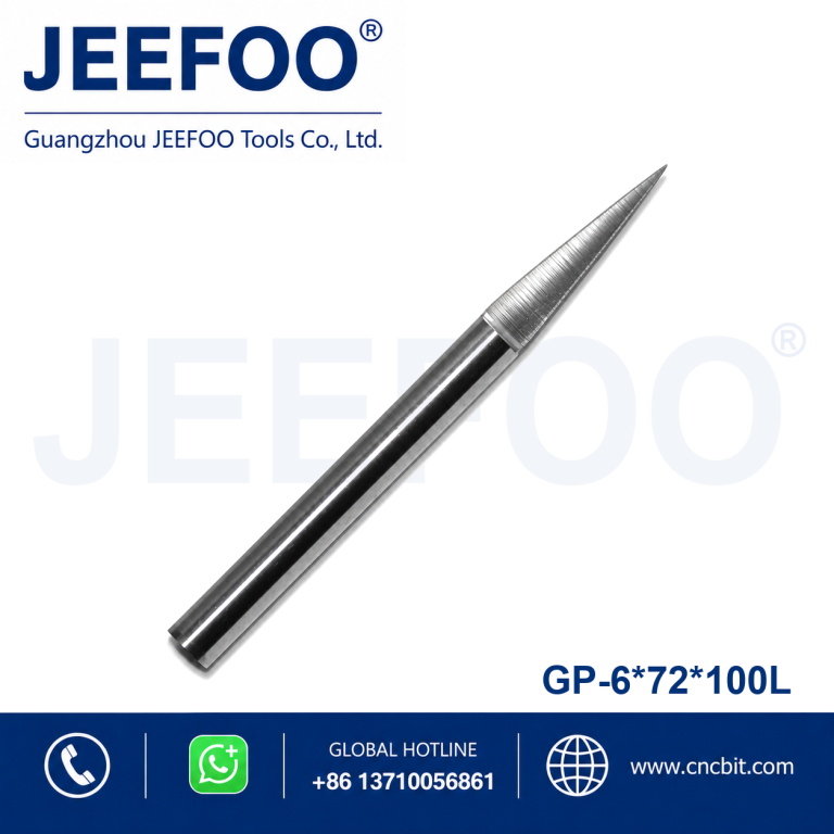 6x72x100L Two Straight Flute Ball Bits for CNC Wood Carving