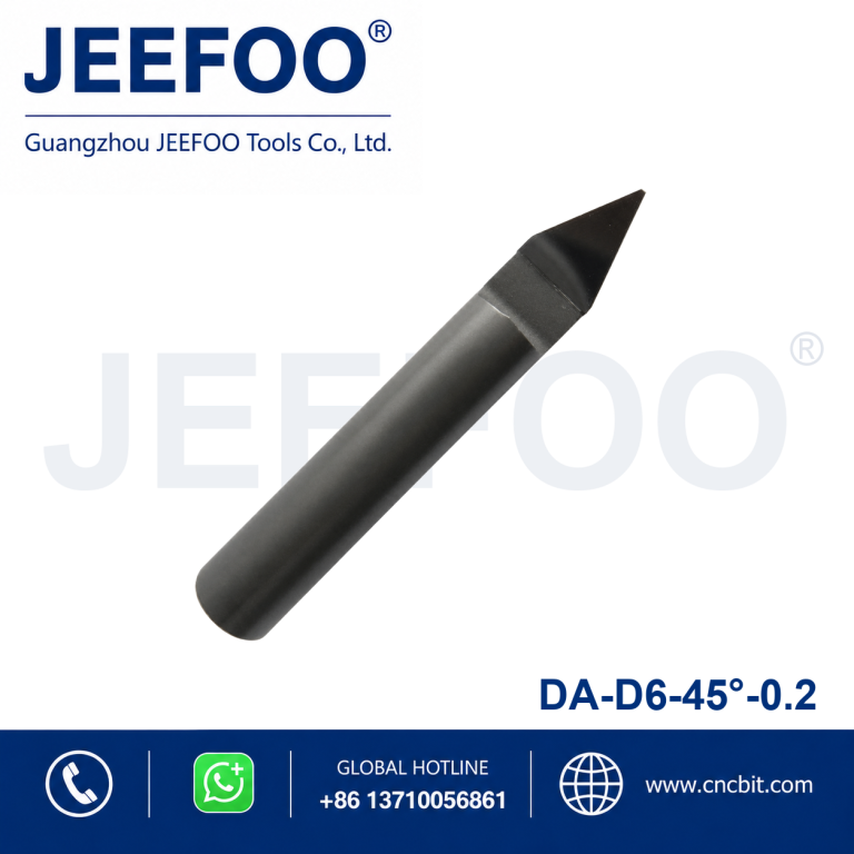 6×45°x0.2 Diamond Flat Bottom Engraving Bit