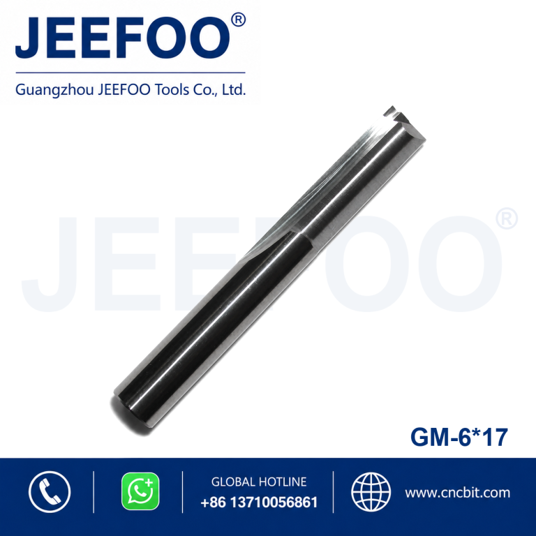 6×17 Industrial Straight Flute Double Bits, Durable High Speed Cutting Tools for CNC Machine