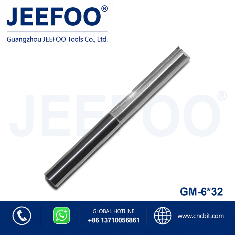 6×32 High Precision Two Straight Flute Milling Bits, No Chipping Engraving Tools for Woodworking