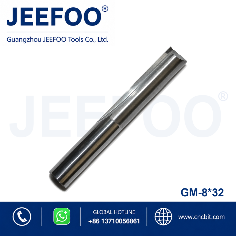 8×32 Carbide Double Straight Flute Milling Bits, Versatile Tools for DIY and Industrial Machining