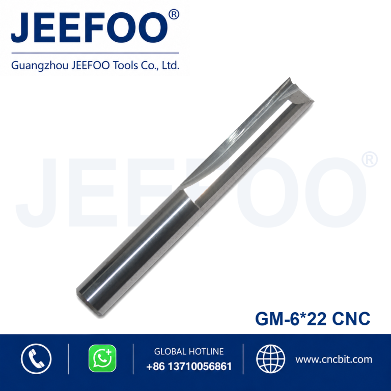 6×22 Wearproof Solid Carbide Bits, Two Straight Flute Structure for Long Service Life