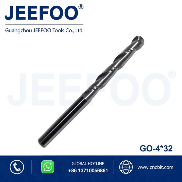 4x32 Tungsten Steel Ball Nose Cutter for Precision CNC Work