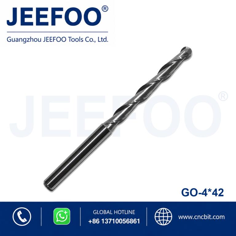 4x42 Double Flute Ball End Mill for Clean 3D Carving